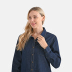 La Marey Classic Denim Shirt (Size XL) - Dark Blue