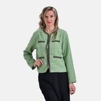 - Maisi Classic Tweed Blazer (Size M) - Green