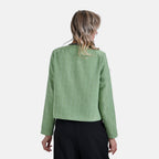 - Maisi Classic Tweed Blazer (Size M) - Green