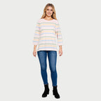La Marey Cotton Knitted Top - Pink