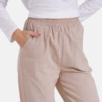 La Marey 100% Cotton Casual Trousers (Size 16 to 18) - Beige