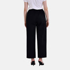 La Marey 100% Cotton Elastic Band Trouser (Size 22) - Black