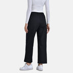 La Marey 100% Cotton Elastic Waist Casual Wear Trousers (Size 20) - Black