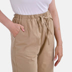 La Marey 100% Cotton Elastic Band Trouser (Size 14) - Khaki