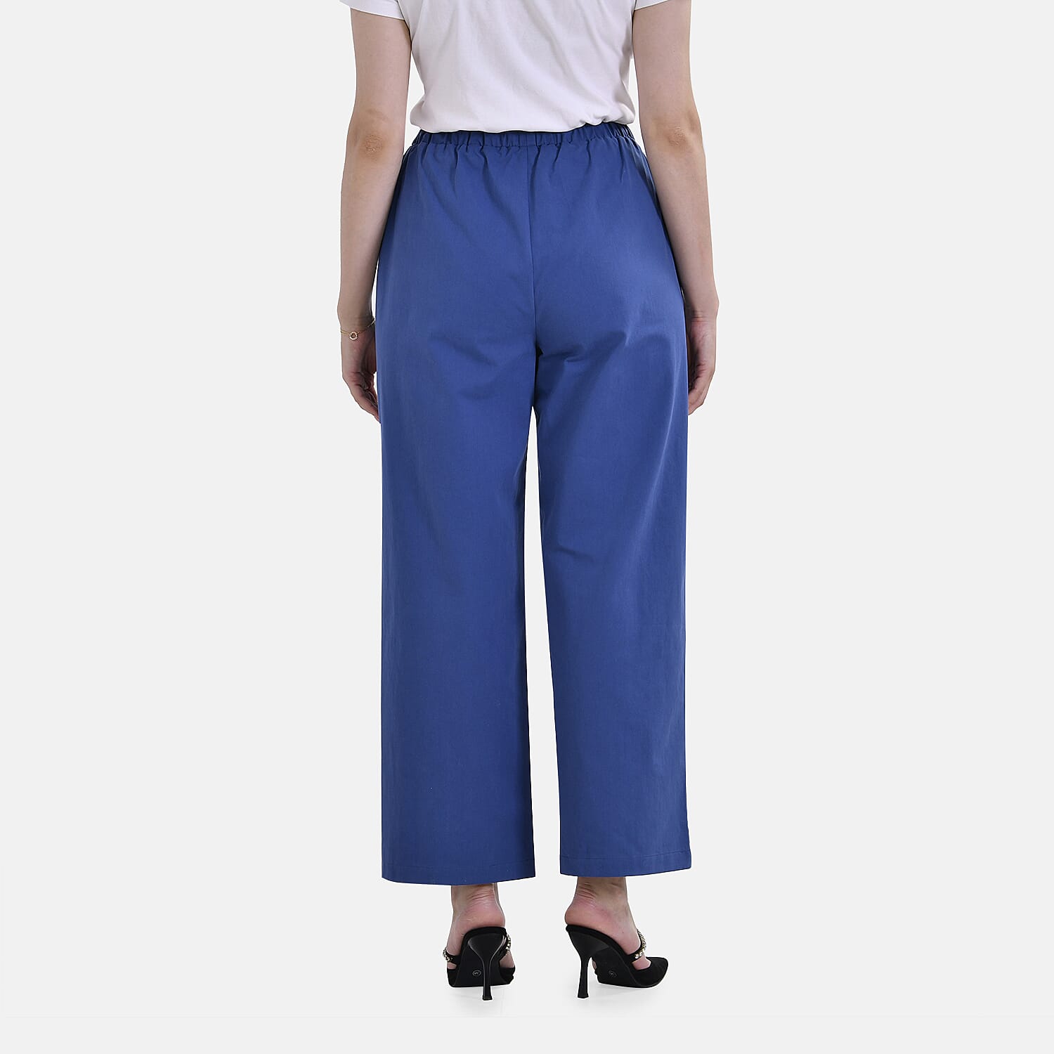 La Marey Cotton Solid Jean and Pant-Trouser (Size 20) - Blue