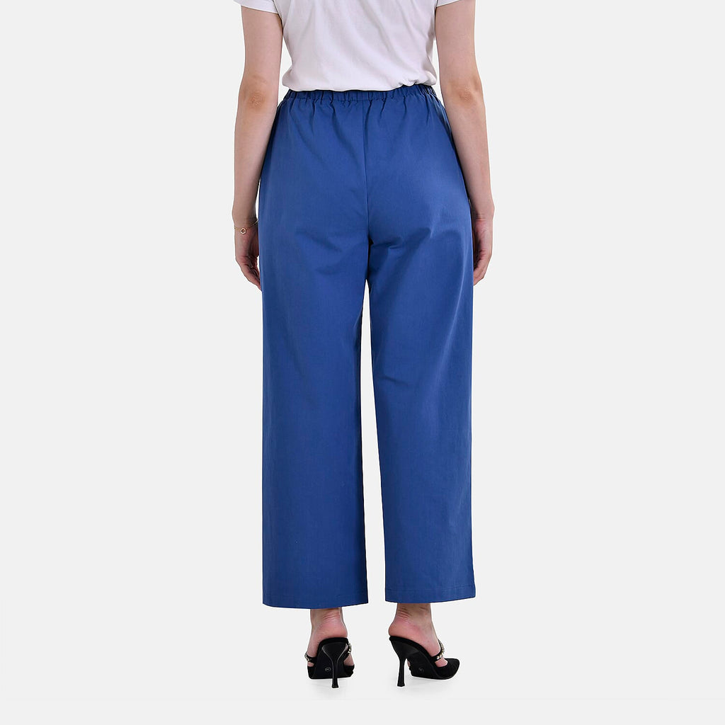 La Marey Cotton Solid Jean and Pant-Trouser (Size 22) -Blue