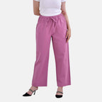 La Marey Cotton Solid Jean and Pant-Trouser (Size 22) - Pink