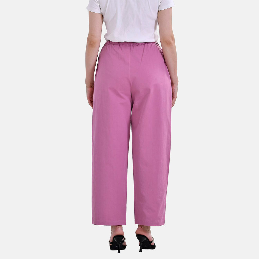 La Marey Cotton Solid Jean and Pant-Trouser (Size 22) - Pink