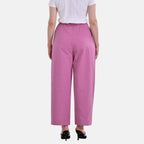 La Marey Cotton Solid Jean and Pant-Trouser (Size 22) - Pink