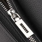La Marey Genuine Leather Mini Bayswater Satchel Bag - Black