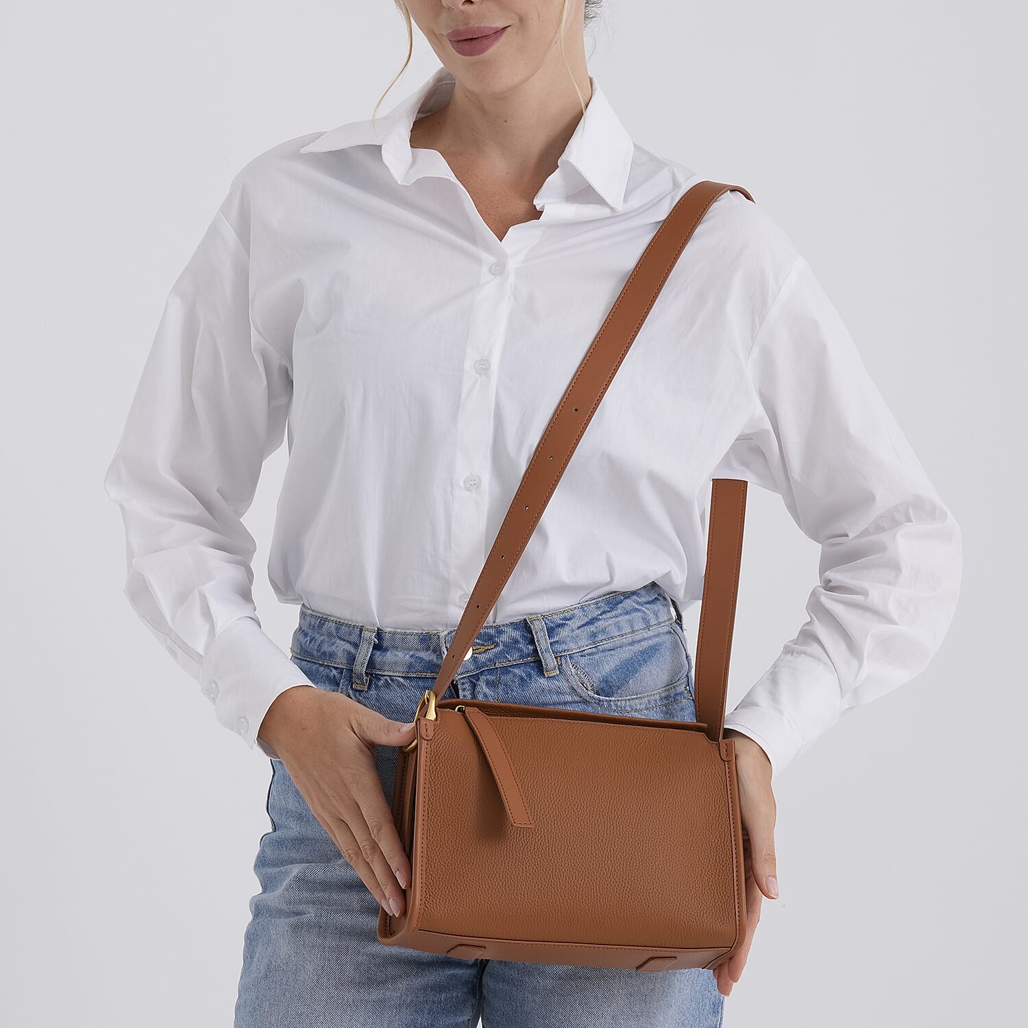 La Marey Crossbody Bag (Size - One Size) - Tan