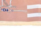 La Marey Elegant Irregular Pattern Satin Scarf (180x80cm) - Blue