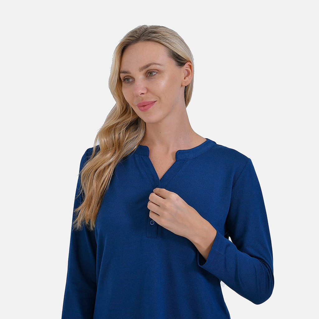 La Marey Full-Sleeve Jersey Top (Size 20 to 22) - Blue