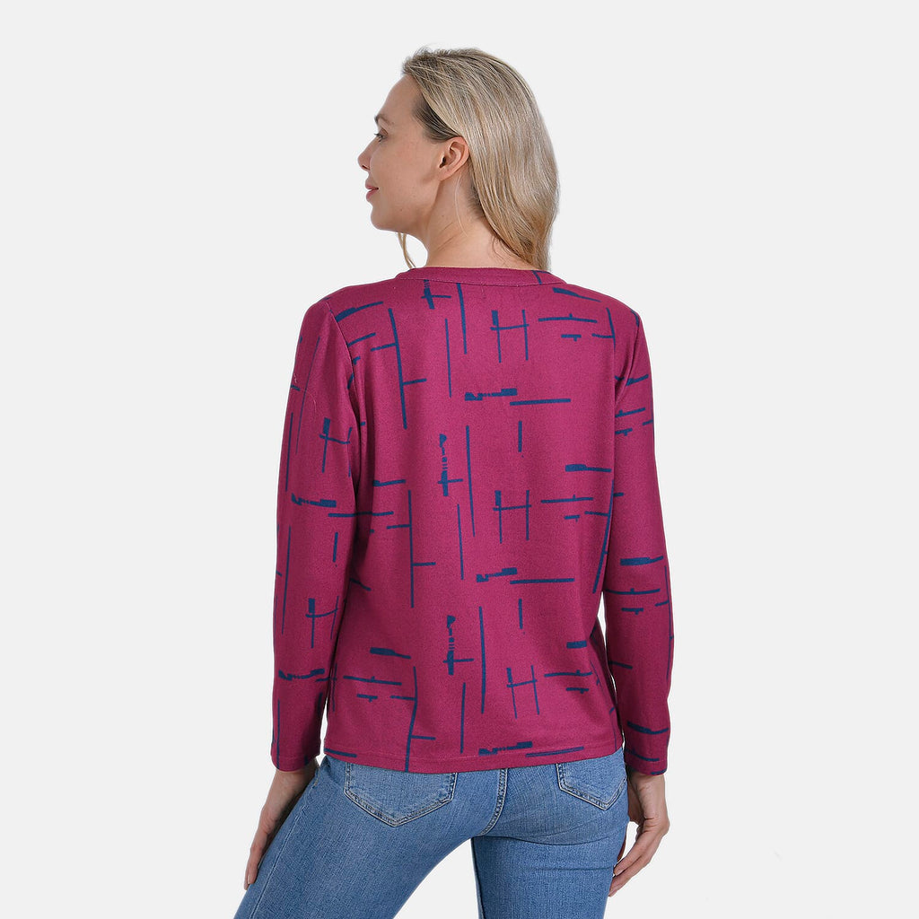 La Marey Ladies Printed Tee (Size S) - Pink