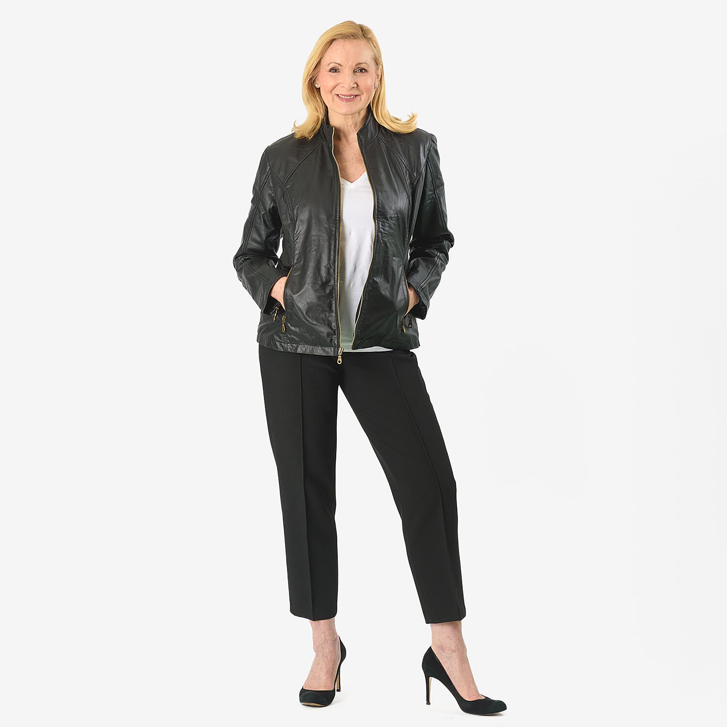 La Marey 100% Genuine Leather Jacket (Size L) - Black