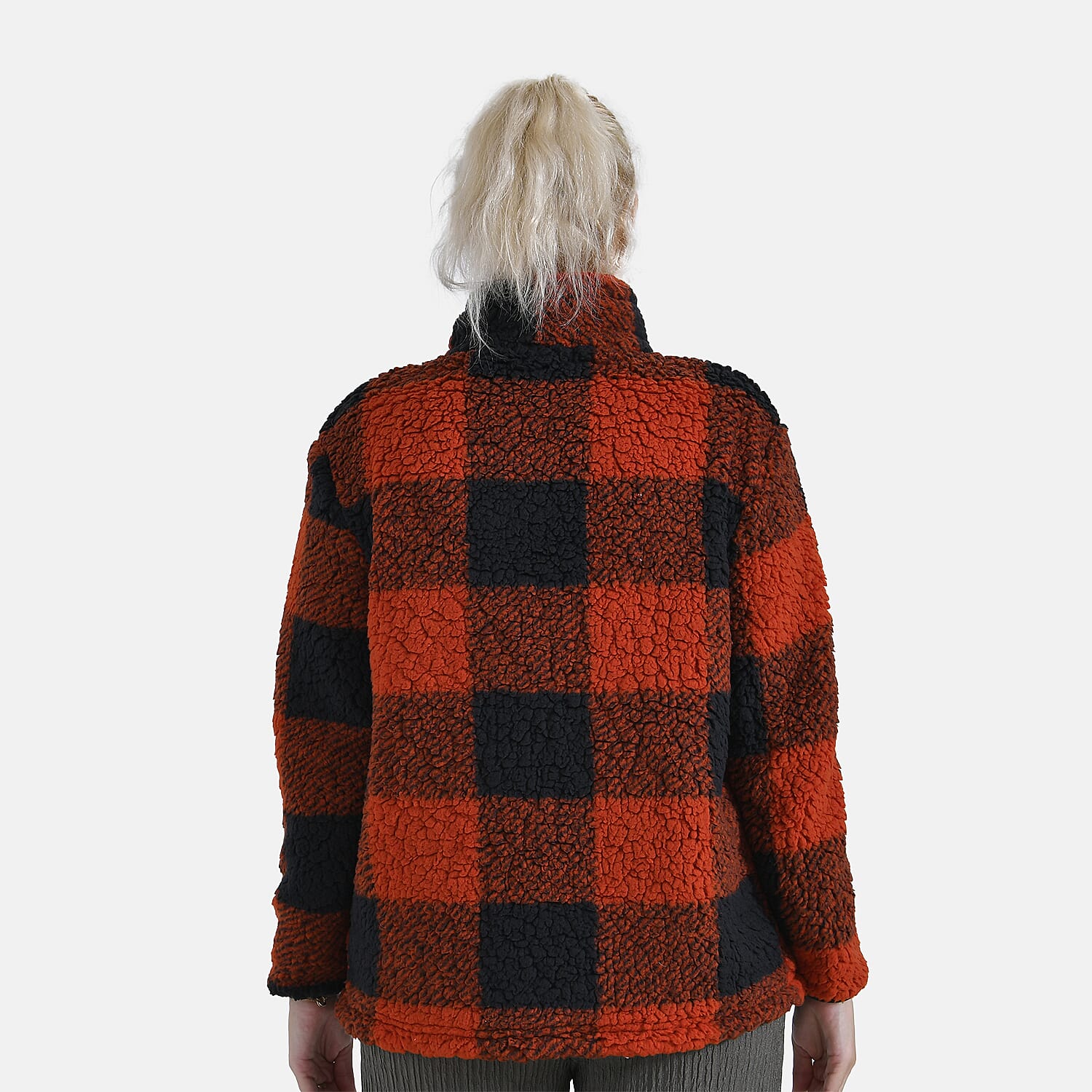 La Marey Half Zip Sweatshirt (Size 20 to 22) - Black & Red