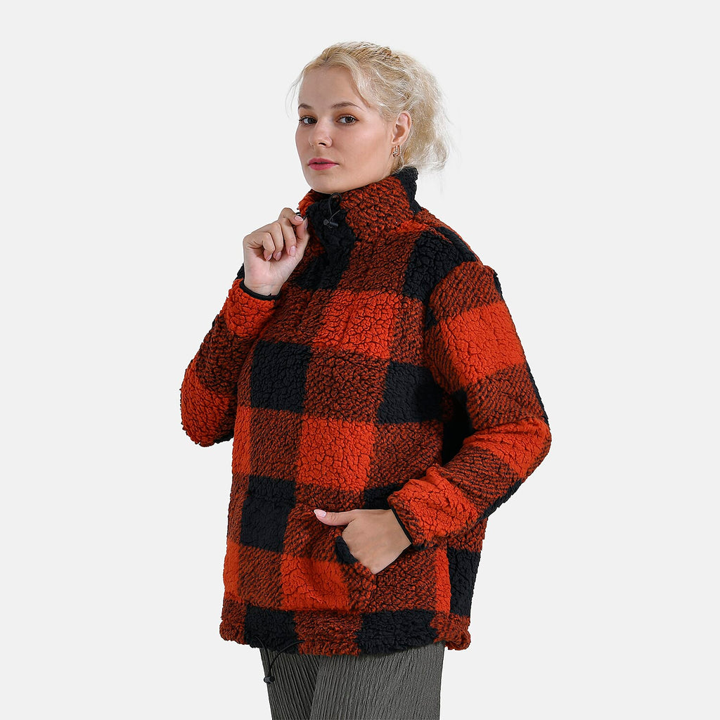 La Marey Half Zip Sweatshirt (Size 20 to 22) - Black & Red