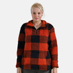 La Marey Half Zip Sweatshirt (Size 20 to 22) - Black & Red