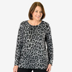 La Marey Knitted Top - Leopard