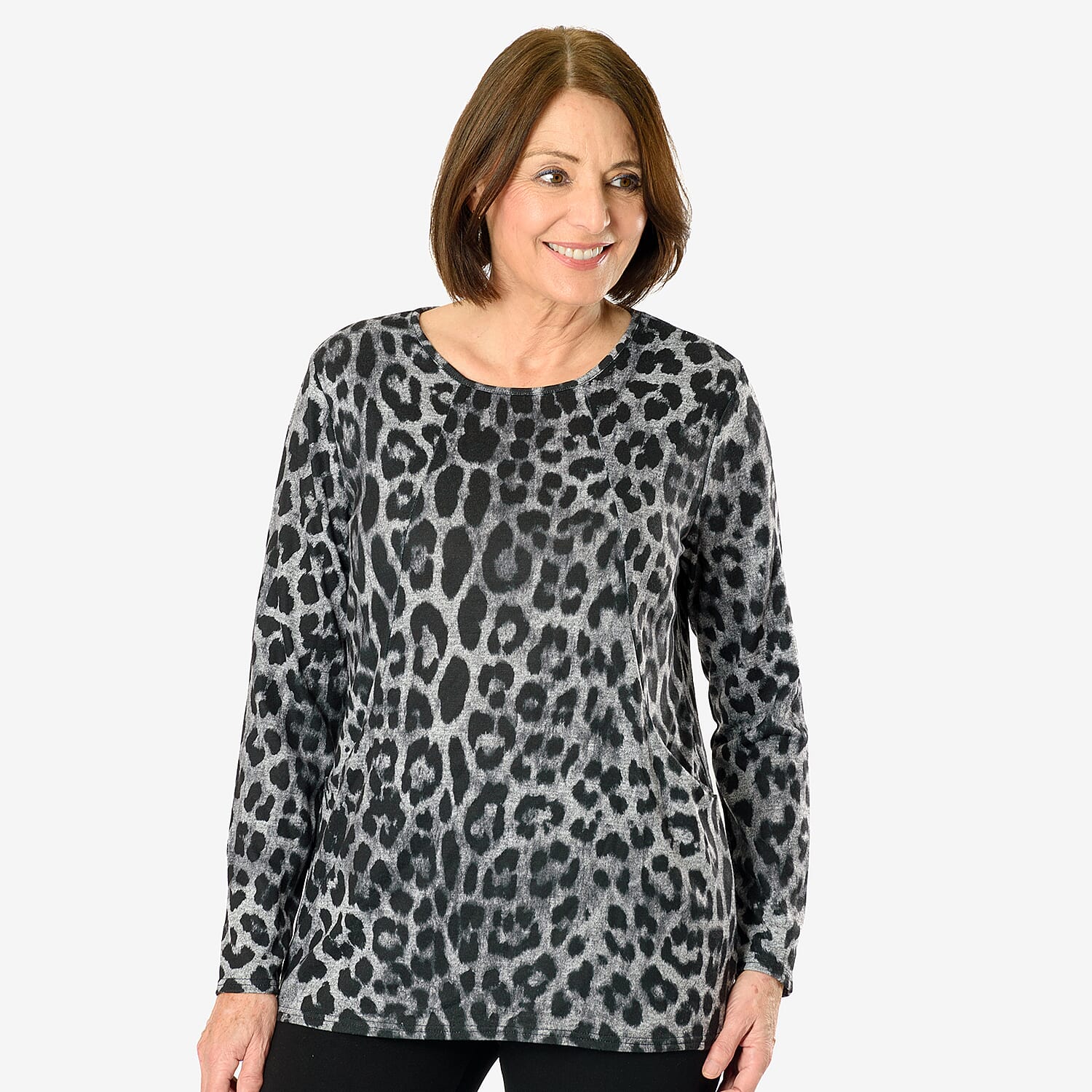 La Marey Knitted Top - Leopard