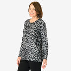 La Marey Knitted Top - Leopard