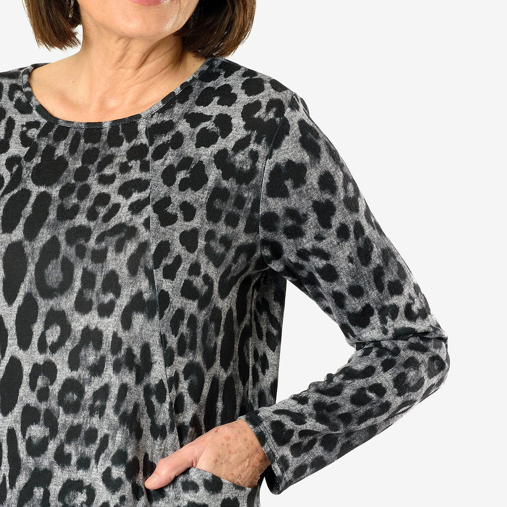 La Marey Knitted Top - Leopard