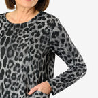 La Marey Knitted Top - Leopard