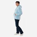 La Marey Fleece Pullover Hoodie (Size M) - Sky Blue