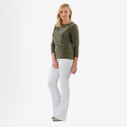 La Marey Long Sleeve Side Fall Top (Size 18) - Green