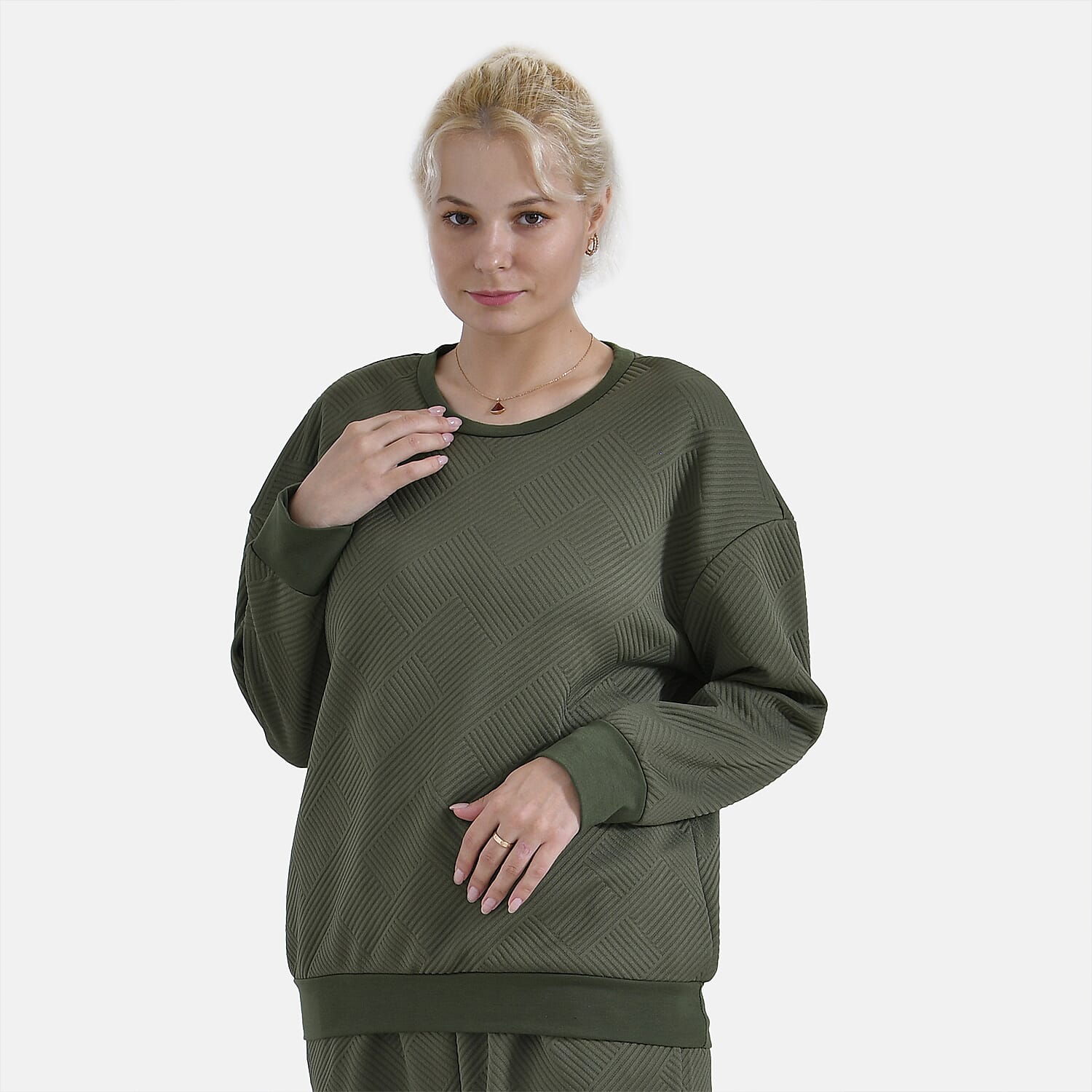 La Marey Loungewear Top (Size L) - Green