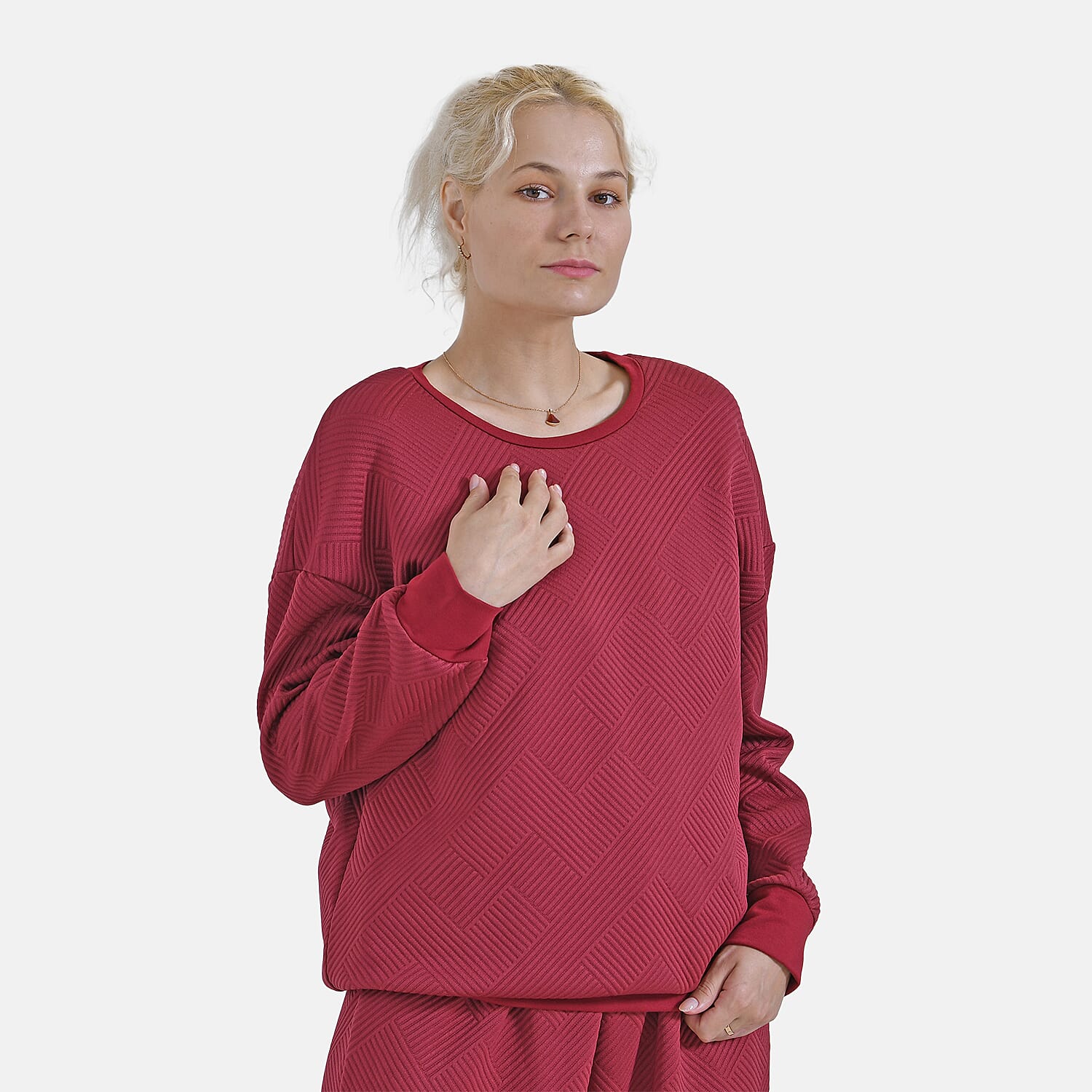 La Marey Loungewear Top (Size XL) - Red