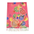 La Marey Merino Wool Baseball Scarf (Size 65x9 cm) - Plum Red
