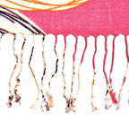 La Marey Merino Wool Baseball Scarf (Size 65x9 cm) - Plum Red
