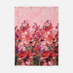 La Marey Merino Wool Printed Scarf - Red