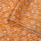 La Marey 100% Mulberry Silk Printed Scarf (Size 170x55 cm) - Yellow