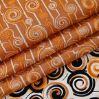 La Marey 100% Mulberry Silk Printed Scarf (Size 170x55 cm) - Yellow