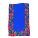 LA MAREY 100% Silk Floral Pattern Scarf (Size 178x53 cm)- Purple - Green