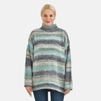 La Marey Acrylic Striped Sweater - Green