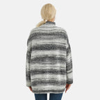 La Marey Acrylic Striped Sweater - Grey