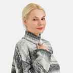 La Marey Acrylic Striped Sweater - Grey
