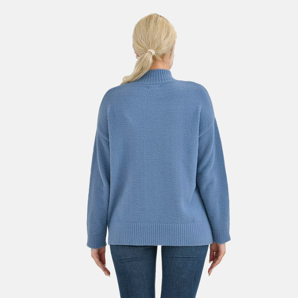 La Marey Alpaca-like Sweater (Size 12 to 14)- Blue