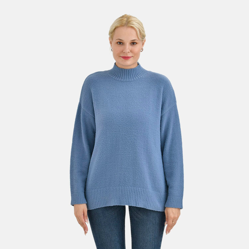 La Marey Alpaca-like Sweater (Size 12 to 14)- Blue