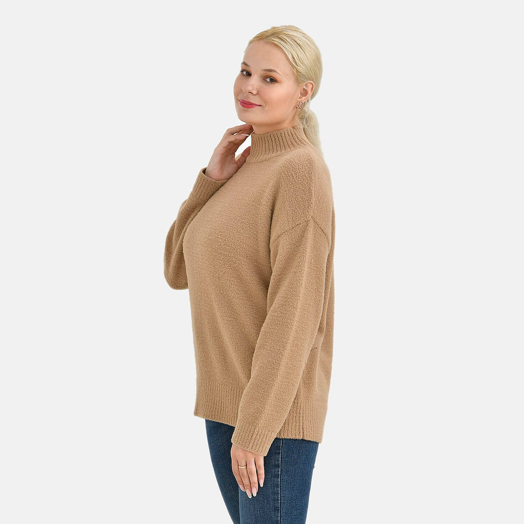 La Marey Turtle Neck Jumper  (Size 12 to 14)- Khaki