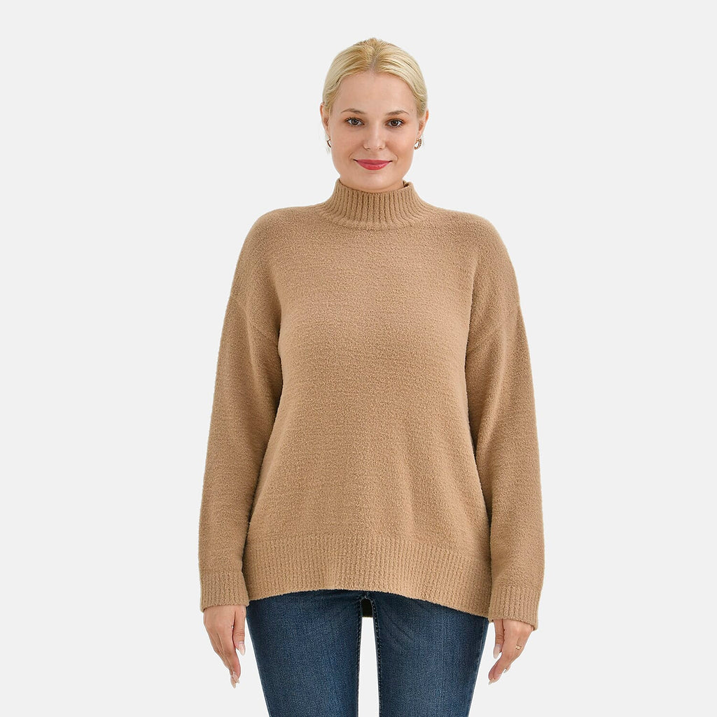 La Marey Turtle Neck Jumper  (Size 12 to 14)- Khaki