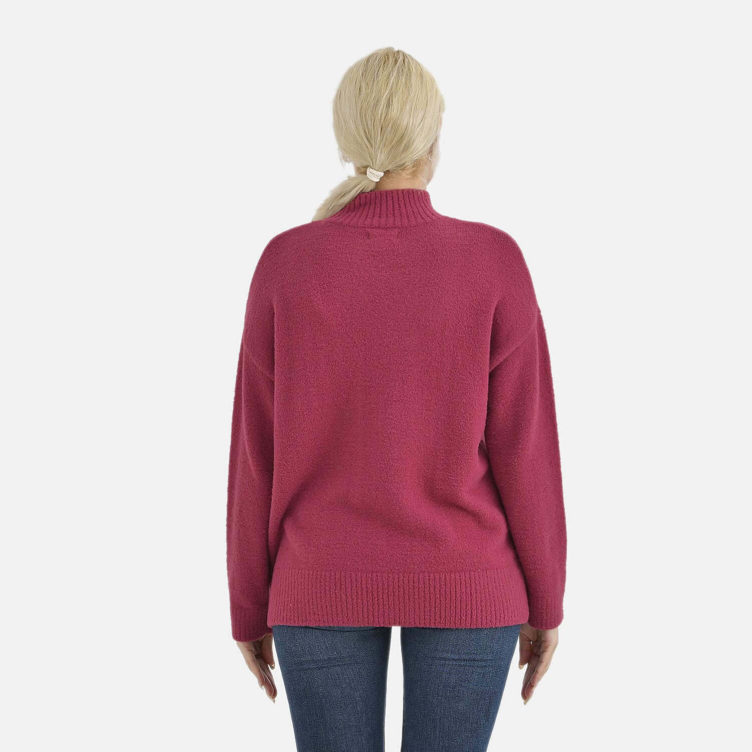 La Marey Alpaca-like Sweater (Size 12 to 14)- Red