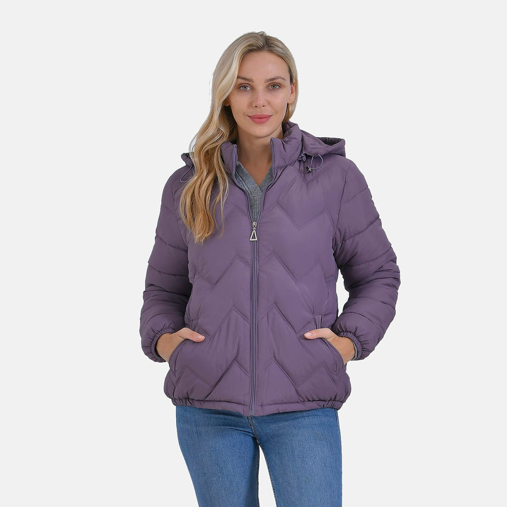 La Marey Lightning-Patterned Jacket (Size 16 to 18) - Purple