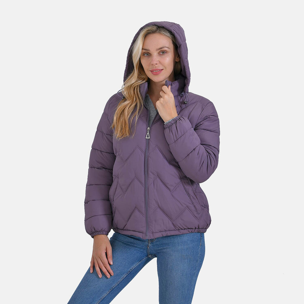 La Marey Lightning-Patterned Jacket (Size 16 to 18) - Purple