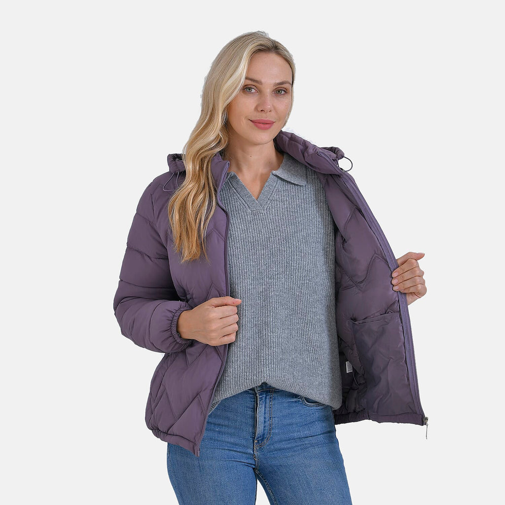 La Marey Lightning-Patterned Jacket (Size 16 to 18) - Purple