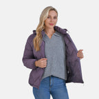 La Marey Lightning-Patterned Jacket (Size 16 to 18) - Purple