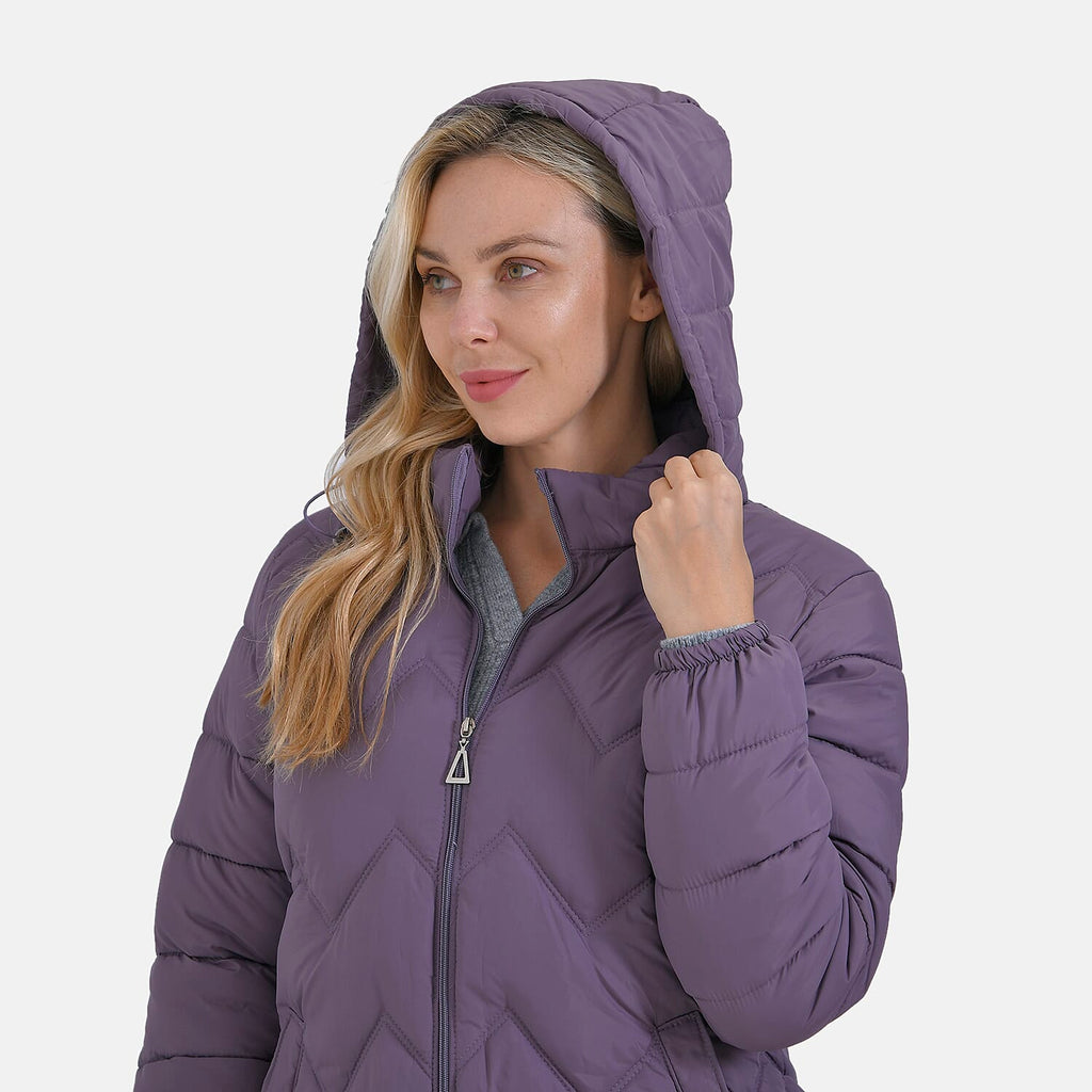 La Marey Lightning-Patterned Jacket (Size 16 to 18) - Purple